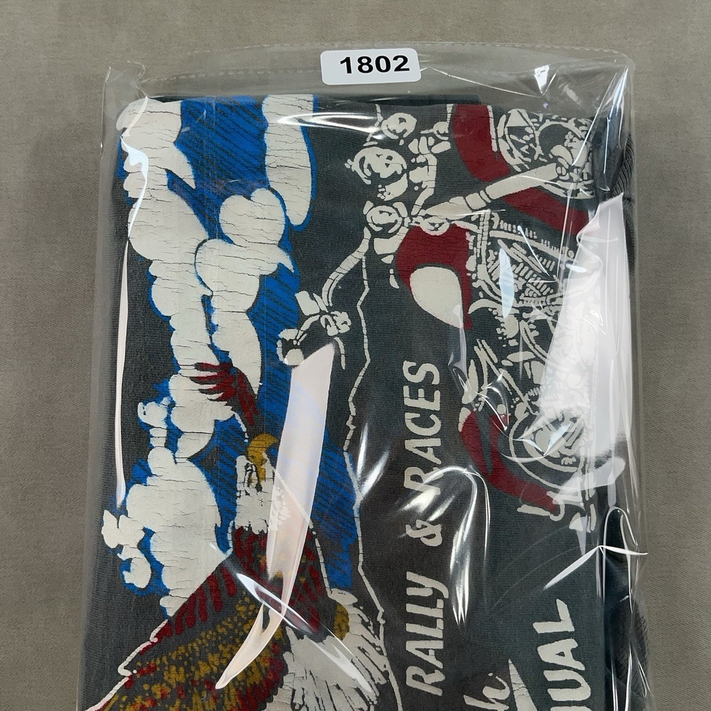 Vintage 90s Harley Sturgis Gray Rally Classic 1996 56th Annual Shirt 2XL Faded - Picture 11 of 11